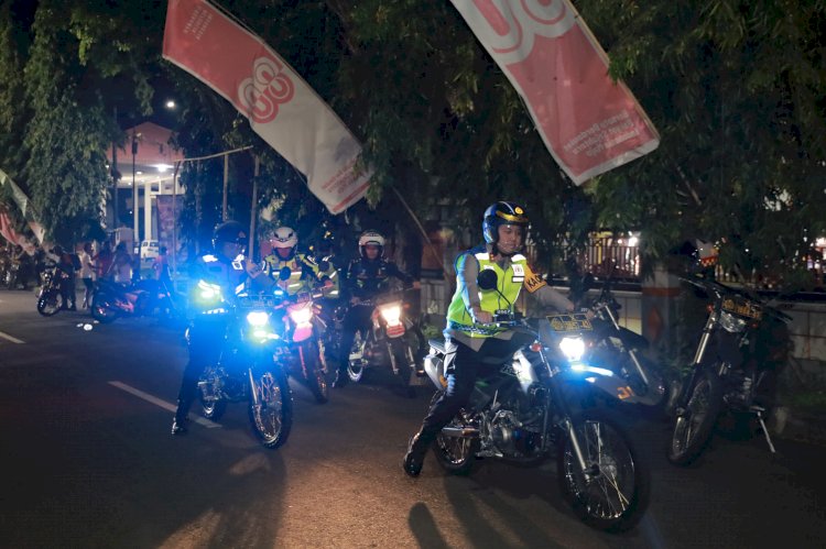 Harkamtibmas Polres Jember Bersama TNI dan Elemen Masyarakat Gelar Patroli Gabungan